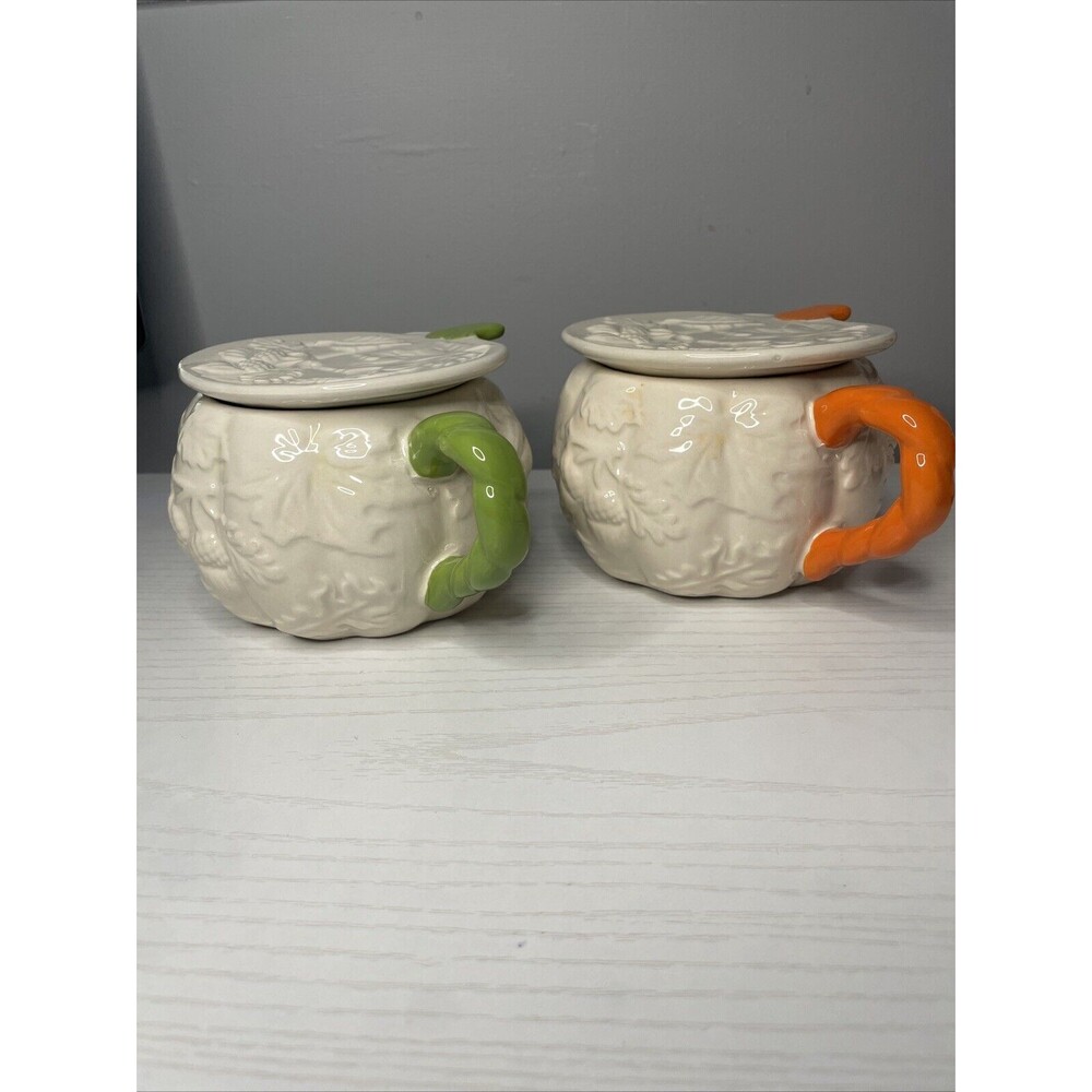 Temp-tations Flip n Sip Mugs Set of 2 Harvest Fall Ceramic Drinkware